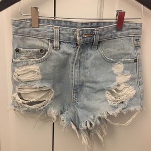 Denim shorts